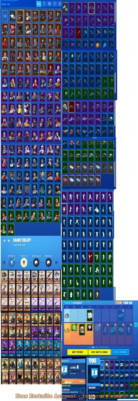 Free Fortnite Account With Skins (Total 128)