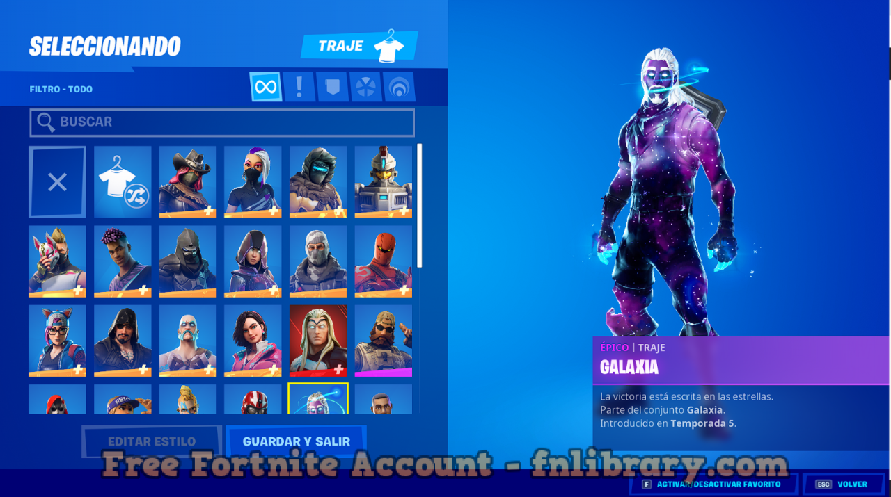 Special January 2023 Account with Galaxy Skin FA
